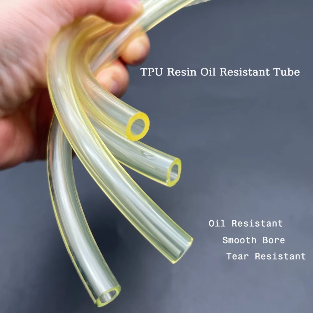 Yellow TPU Fuel Gas Hose ID 3/4/5/6/8/10/12/14/16mm Flexible TPU Tube Petrol Pipe for Motorcycle Car Oil Resistant Fuel Pipes
