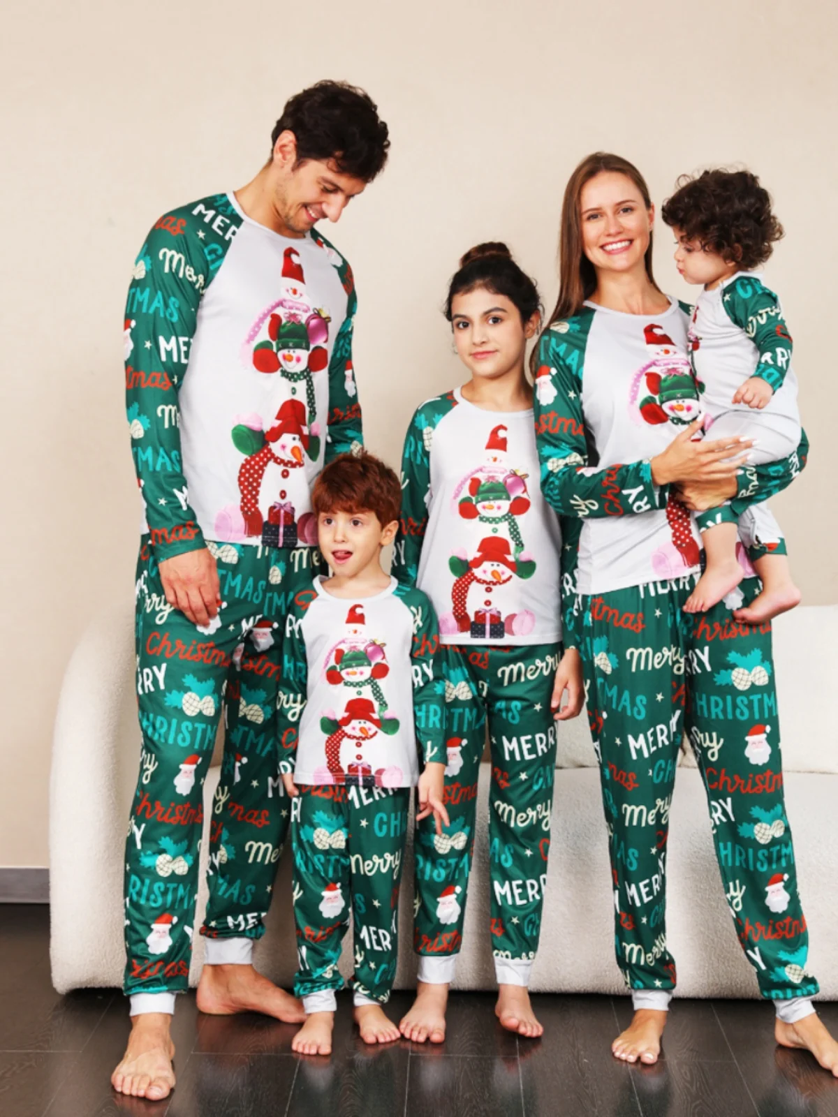 

Комплект одежды Long Sve для мужчин, женщин и детей, футболка Four Cisas, домашняя одежда, одинаковый пижамный комплект с мультяшным принтом