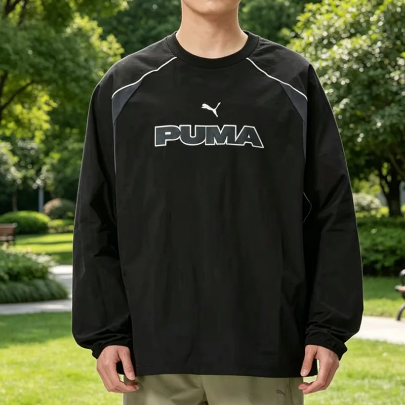Puma 636281-01 Unisex Pullover Sweatshirt Casual Sports Hoodie Loose Soft Top