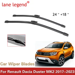 Essuie-glace avant LHD pour voiture Renault Dacia Duster MK2 2017-2023, brosses de pluie pour pare-brise, 24 