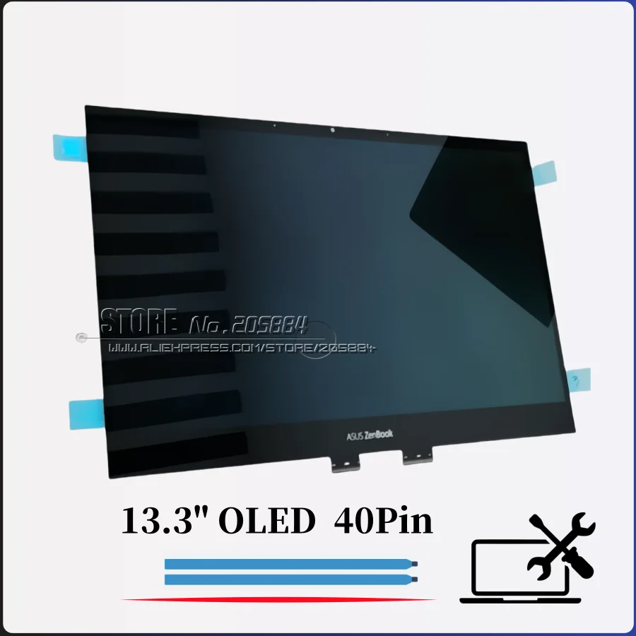 

13,3-дюймовый OLED-экран для Asus, полная верхняя сборка ST133SN108CKL/ATNA33TP06-0 UXF3000E UX363J UX371E, сборки ЖК-экрана с сенсорным экраном