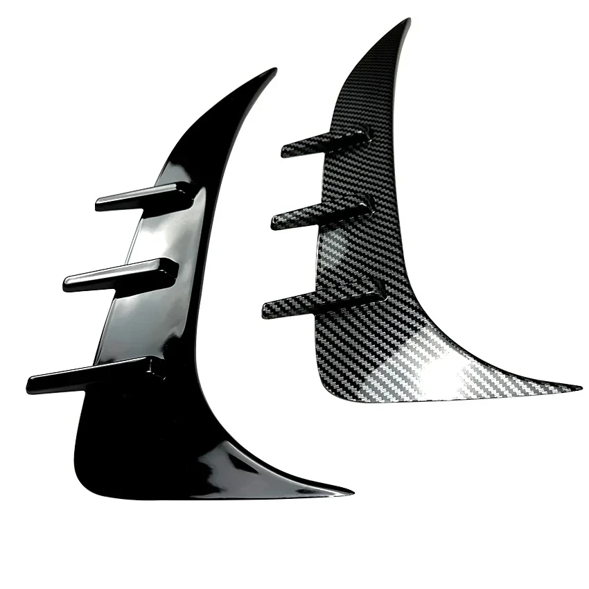 1 Pair Black ABS Rear Side Wind Knife Spoiler Trim For BMW 2 Series F44 Gran Coupe M Sport 2020+ Style