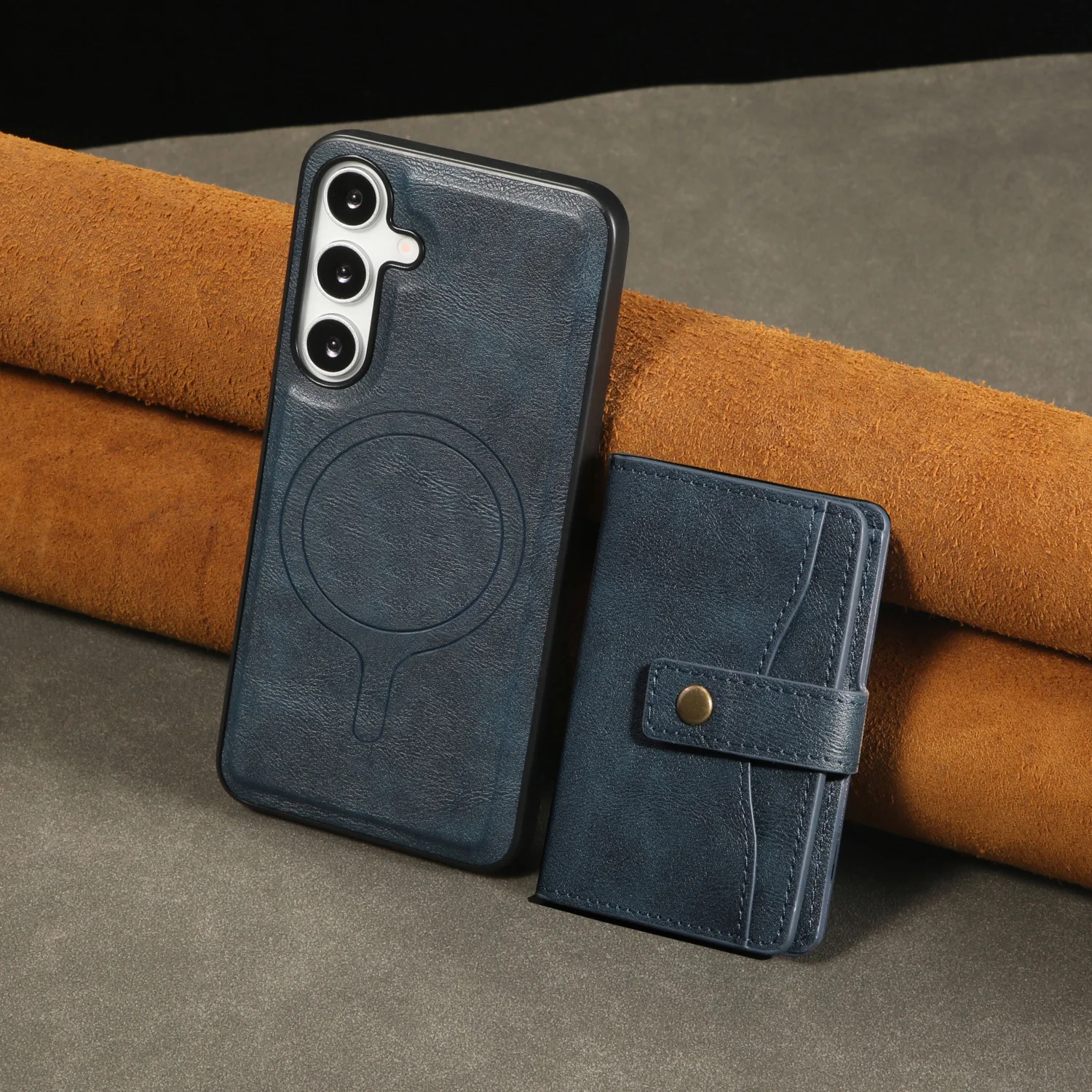 

C2 Роскошный многофункциональный магнитный защитный чехол-бумажник для телефона 2-в-1 подходит для Samsung S22Ultra 23 24 25Ultra plus Edge