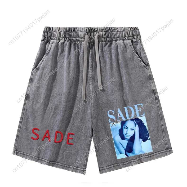 المغني Sade Adu السراويل رجل إمرأة مراهق الرجعية السراويل القصيرة خمر القطن مطاطا لينة شورتات للبحر السراويل المخصصة