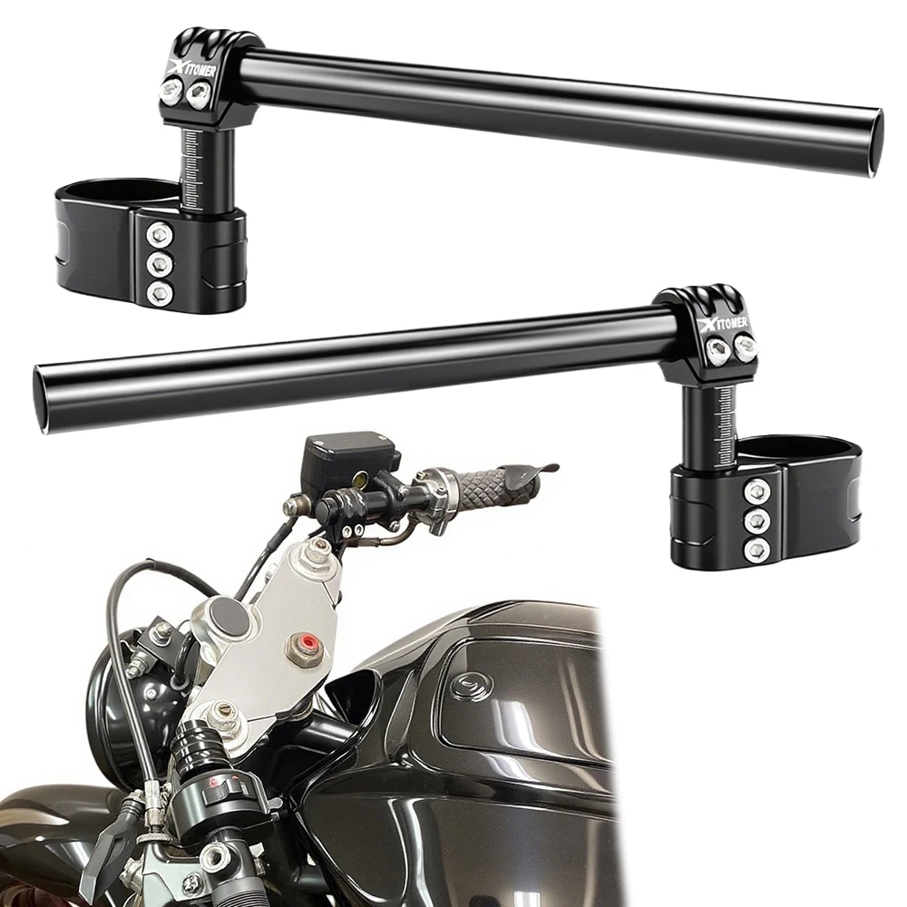 

CNC Aluminum Adjustable Handlebar Clip-On Handle Bar Raiser Universal Fit For Honda CBR900RR CBR954 CBR 1000RR RC51 VFR1200