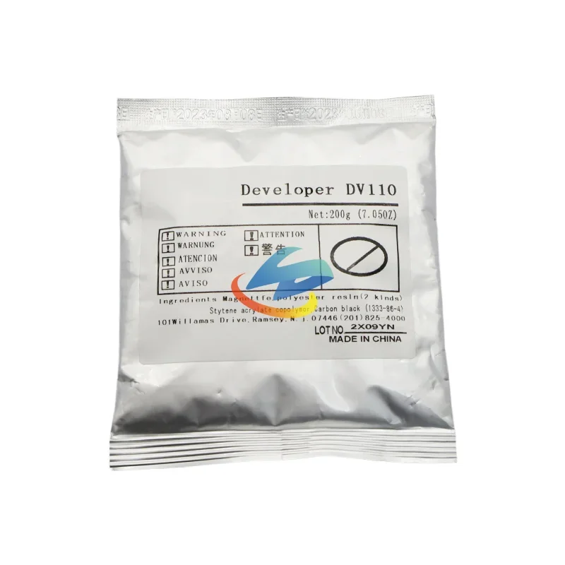 1PCS DV110 Developer Powder Compatible for Konica Minolta Bizhub 152 183 1611 2011 162 210 163 220 DI181 EP105A Black 200g/bag