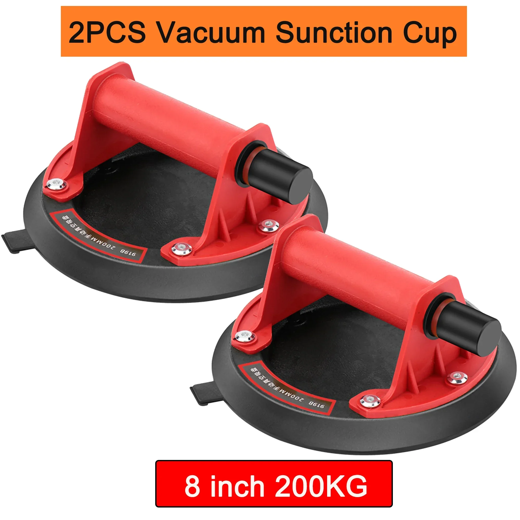 8 inch Vacuum Suction Cup 200kg with Copper Handle Ventosas Para Vidrio Heavy Duty Lifter for Granite Tile Glass Manual Lifting