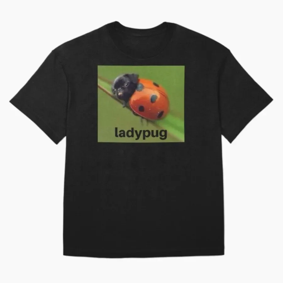 女性用Tシャツ レディース パグ柄 半袖Tシャツ 1012 3