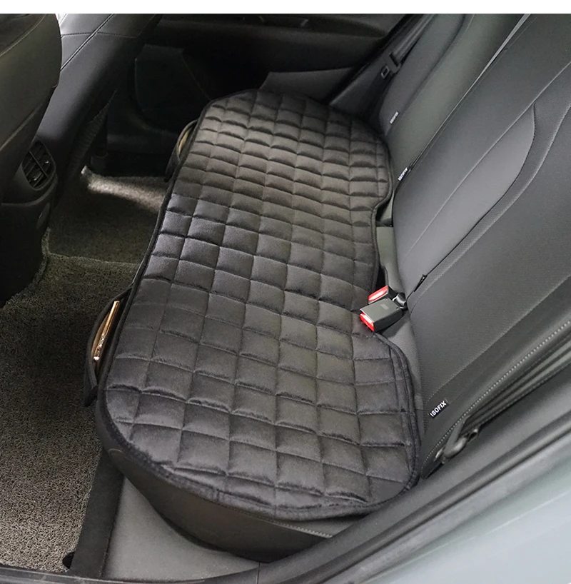 AUTO PLUS Universal Winter Warm Car Seat Cover Cushion Short Plush Seat Cushion Soft Chair Seat Cushion With Pocket