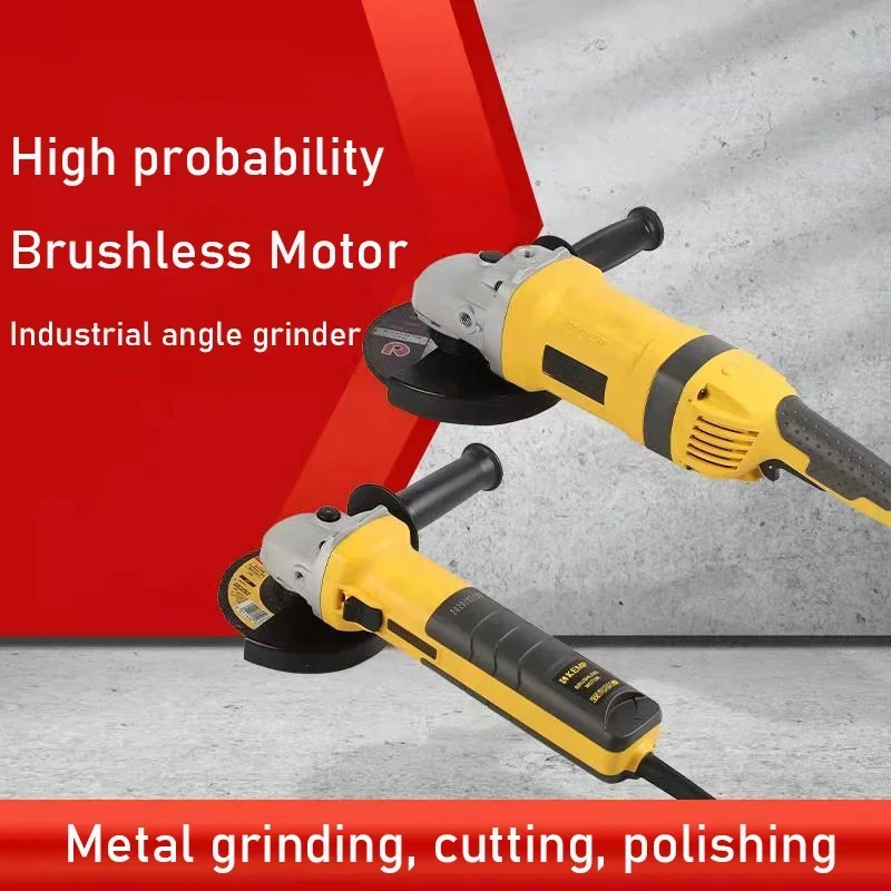 Brushless High-power Marine Casting Grinding And Cutting Electric Charging Power 24v Miniature Tools Mini Angle Grinder