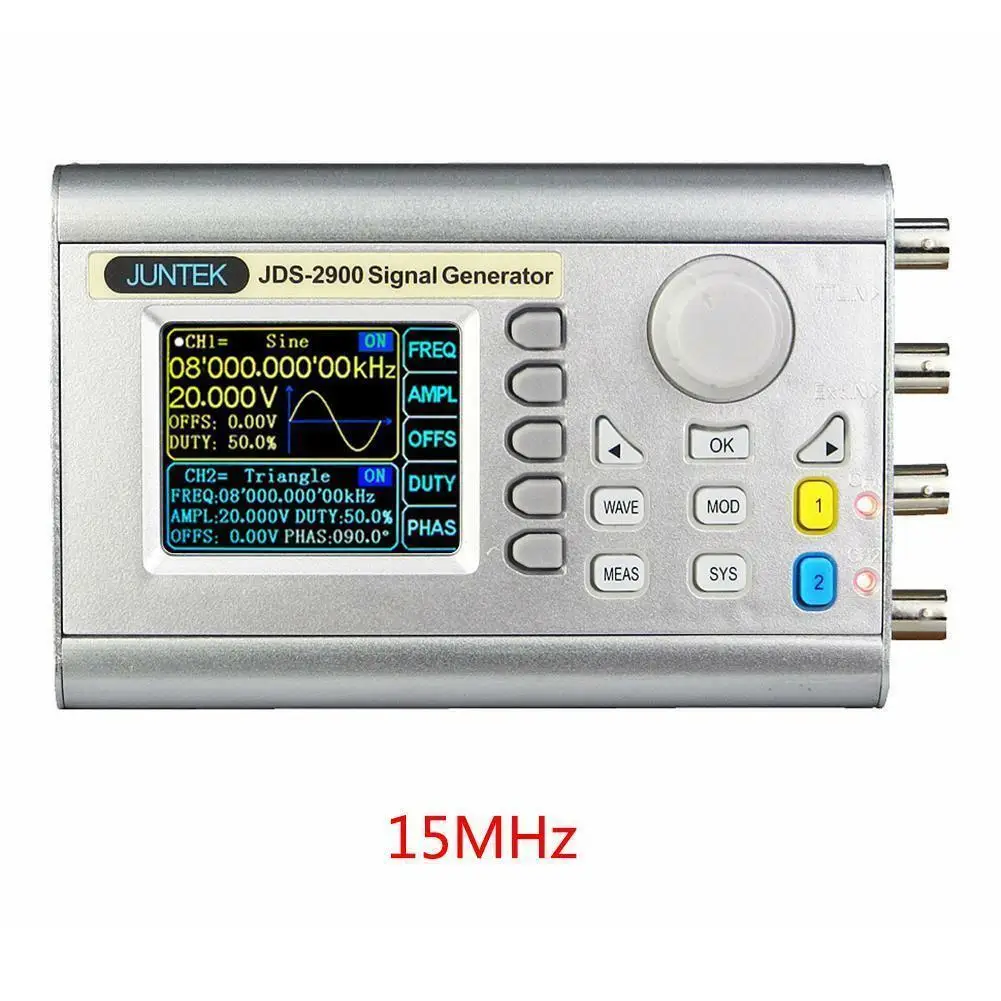 Original JDS2900 15MHz 30MHz 40MHz 50MHz 60MHz DDS Function Signal Generator Digital Control Dual Channel