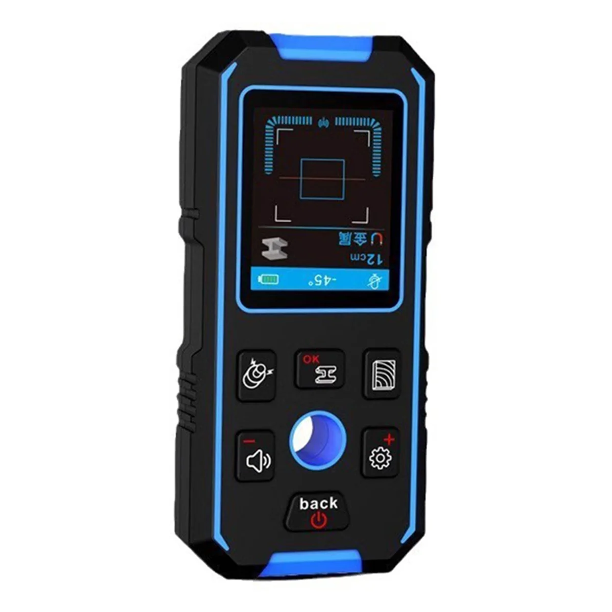 

A79G -518 Metal Detector LCD Display Wall Scanner with Positioning Hole for AC Live Cable Wires Metal Wood Stud Find
