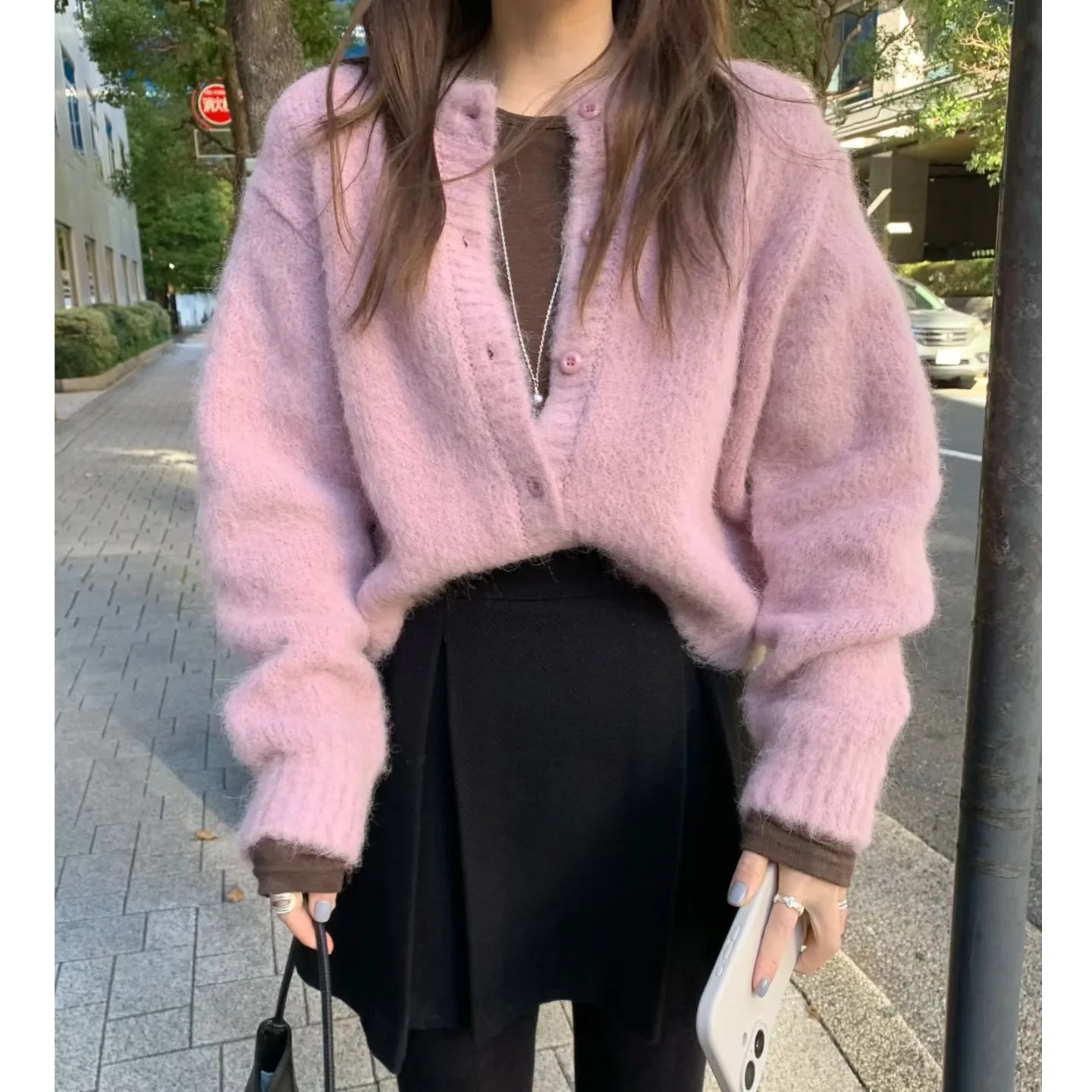 

Skin-friendly Soft Warm hair Sweater Women's Faion Autumn Winter New Sle Versatile Gentle Wind Top Commute Loose Fit...