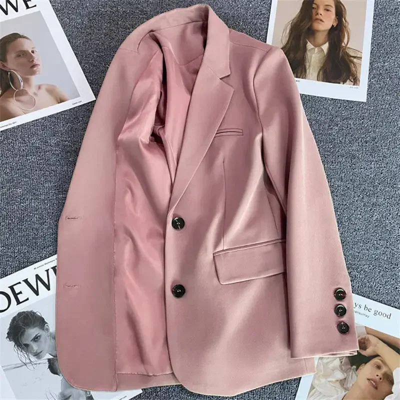 Oberbekleidung Frühling Herbst Weibliche Mäntel und Jacken Solide frauen Blazer Lose Trend 2025, Outdoor Neue In Elegante Jugend Mode