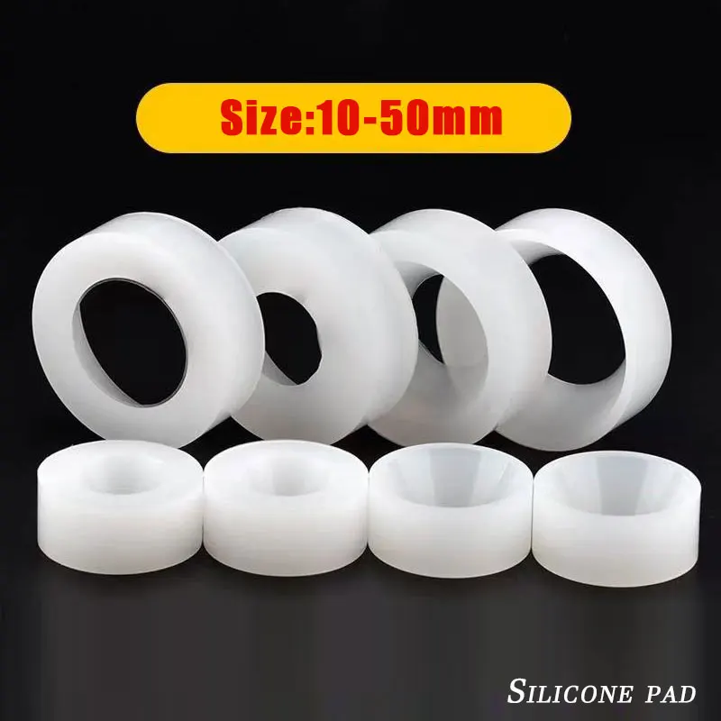 Almohadilla de silicona de 10-50mm, ruedas de silicona antideslizantes y resistentes al desgaste, tornillo del núcleo interno de la tapa, accesorios para máquina taponadora