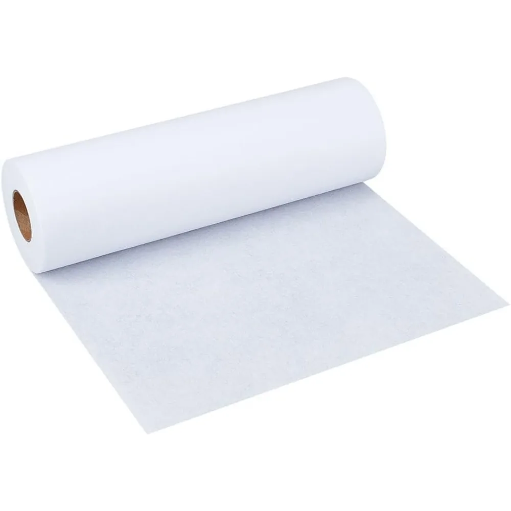 White Cut Away Embroidery Stabilizer 12 Inchx25 Yard Roll Cut Away Stabilizer Backing Cut Away Machine Embroideried Stabilizers