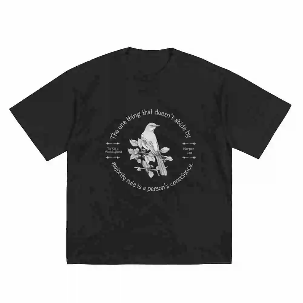 To Kill A Mockingbird Heather Forest Vintage Teacher Literature Short Sleeve Tee 100% Cotton T-Shirt