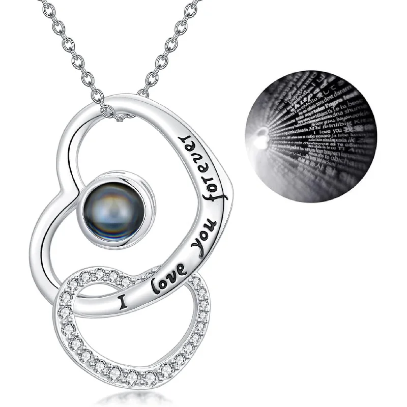 

Tree of Life 925 Sterling Silver Custom Photo Locket Necklace - Projection Jewelry Gift for Women Mom Christmas Birthday