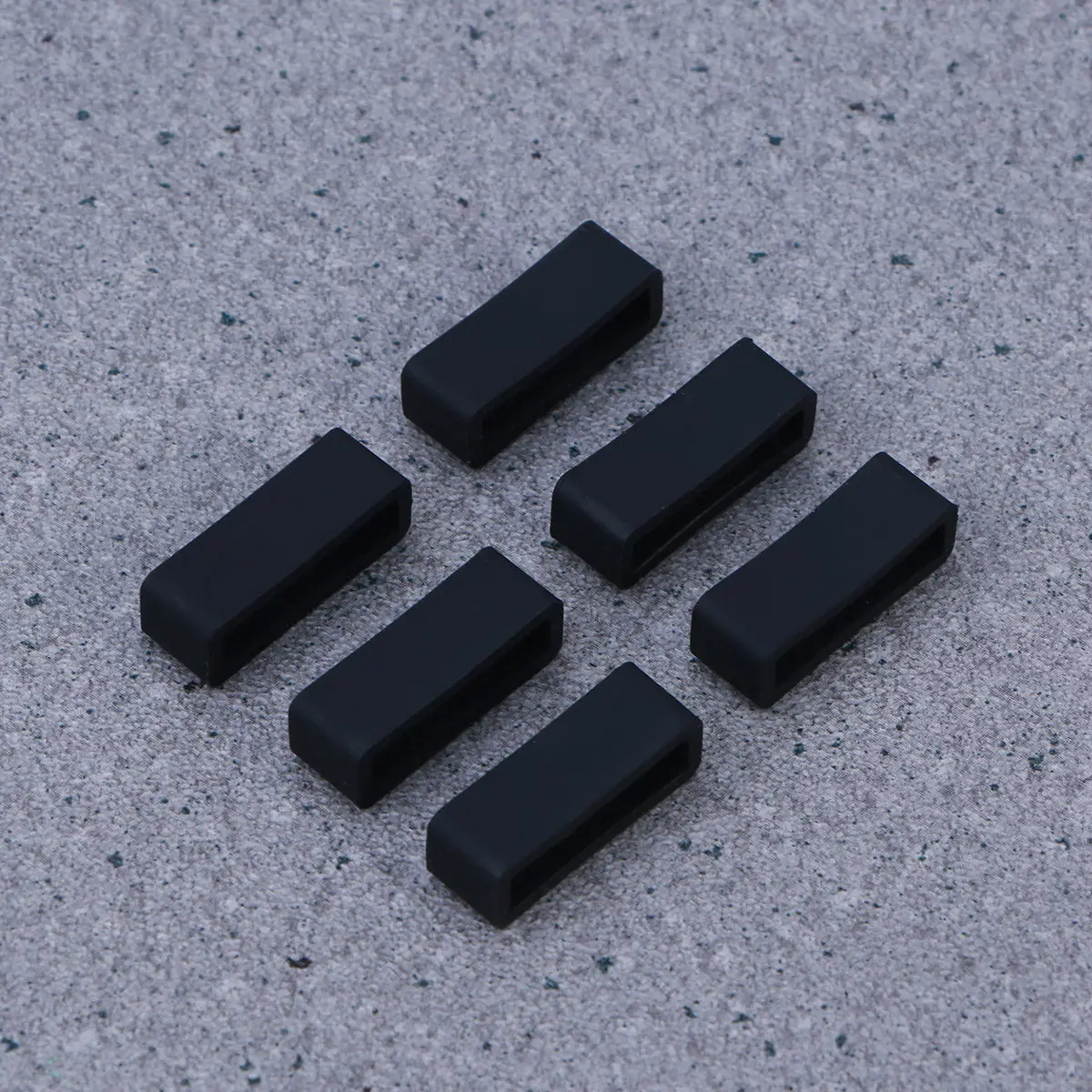 6Pcs 20Mm Silicone Watch Band Holder Loops Retainer Straps Replacement Kit Wear Resistant Flexible for Smartwatch Band Repair