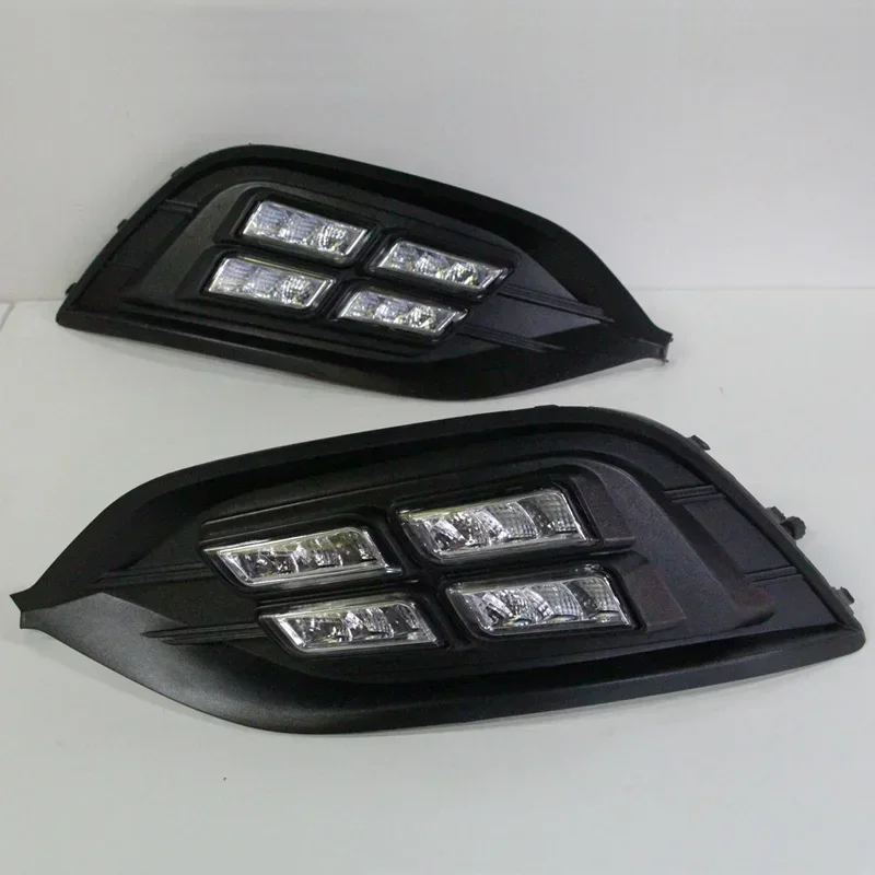 LED DRL Daylights For Opel Insignia 2017 2018 2019 LED Yellow Turning Daytime Running Headlights