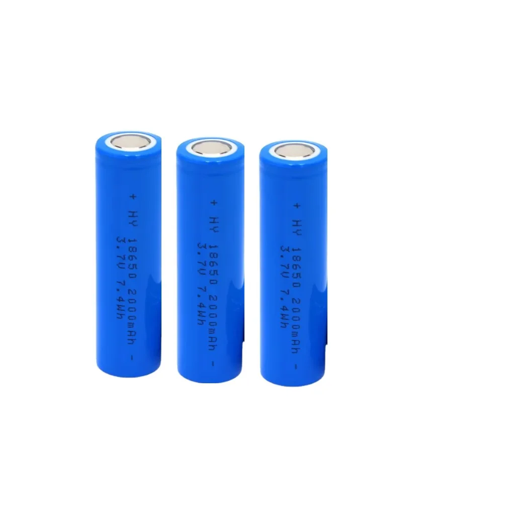 3.7V 18650 Rechargeable Li-ion battery 18650 battery  2000mAh