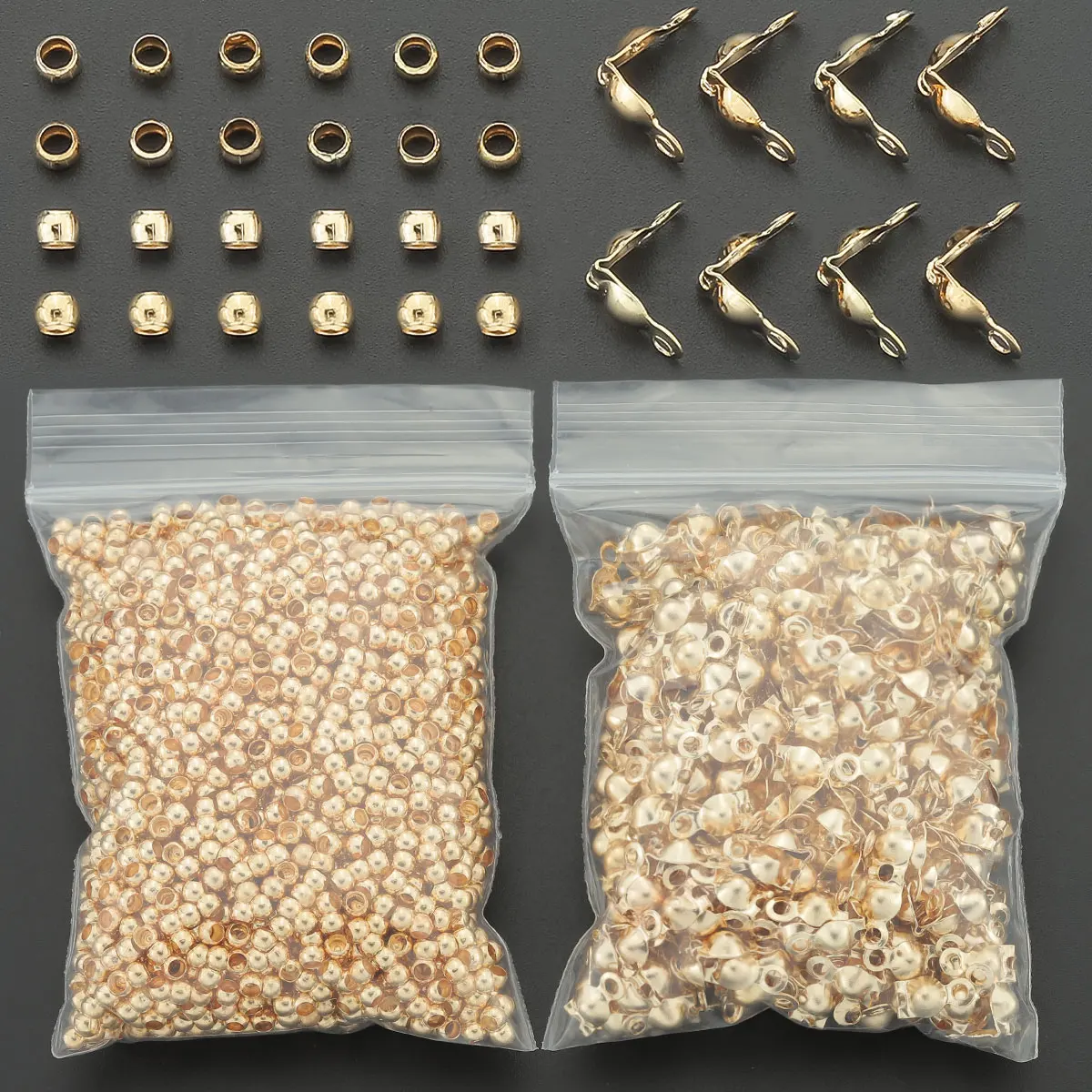 240 PCS jewelry clasps manufacturing parts, suitable for DIY pendants, beads, bracelets, necklaces and accessory production.