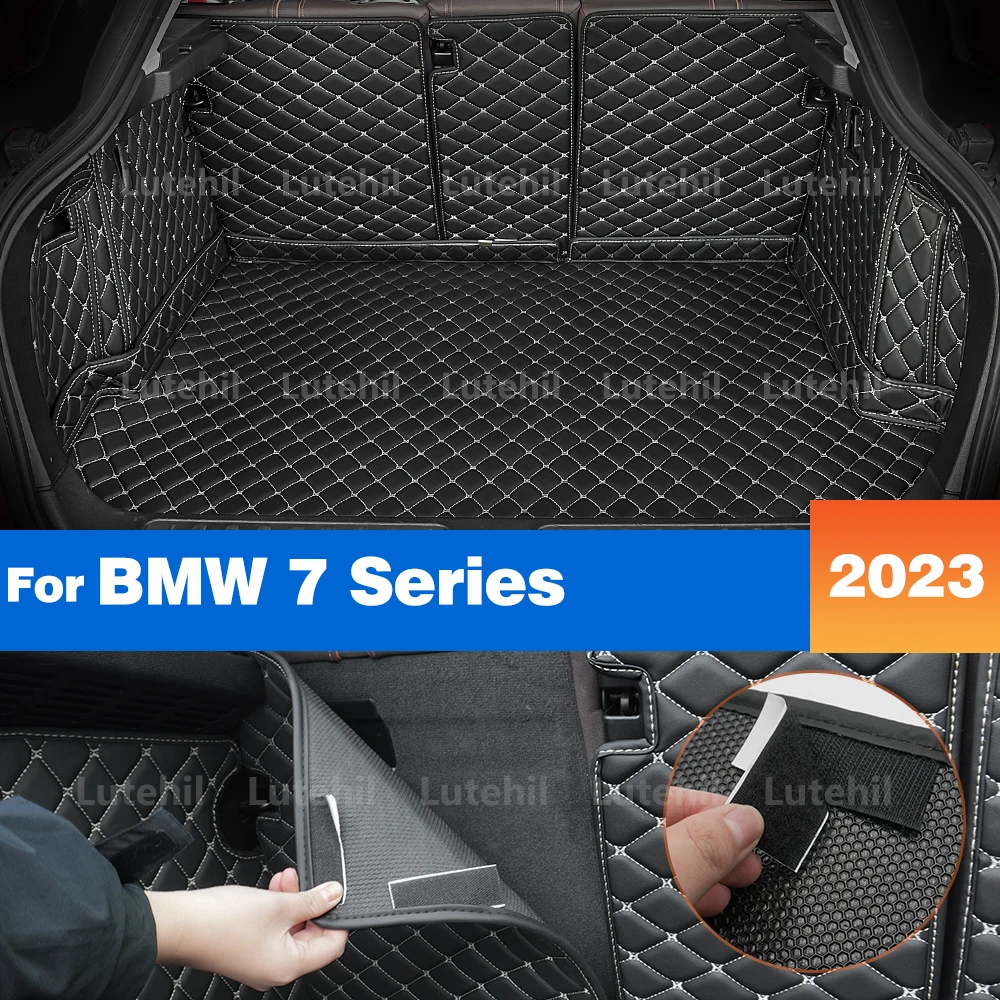 

Cargo Liner Fit For BMW 7 Series 2023 Accessories All Weather Trunk Mat Carpet with Backrest Protectors Cargo Mat