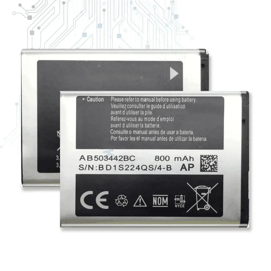 Battery For Samsung SGH-B110 E570 J700i J700v E578 J700 J708i J708 T509 AB503442BC With Track Code