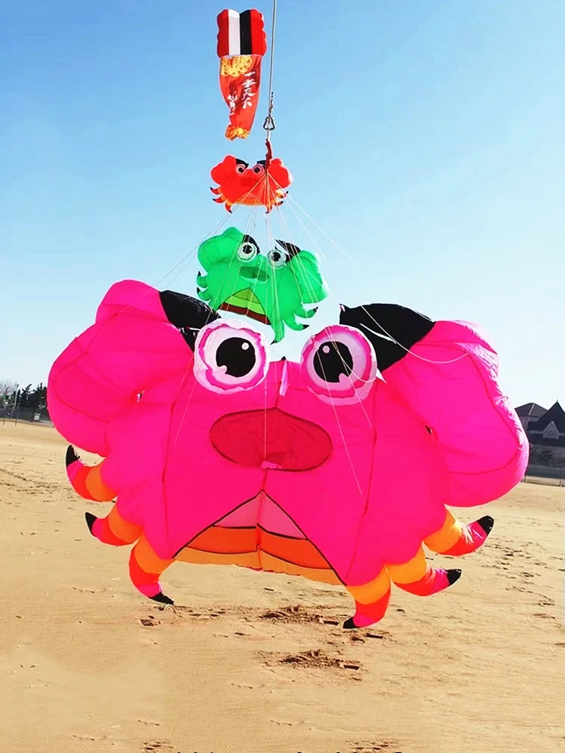 Crab Kites pendant shows flying kites nylon fabric Inflatable toys Shield kite girouette rebel parachute Fun kite letajici drak