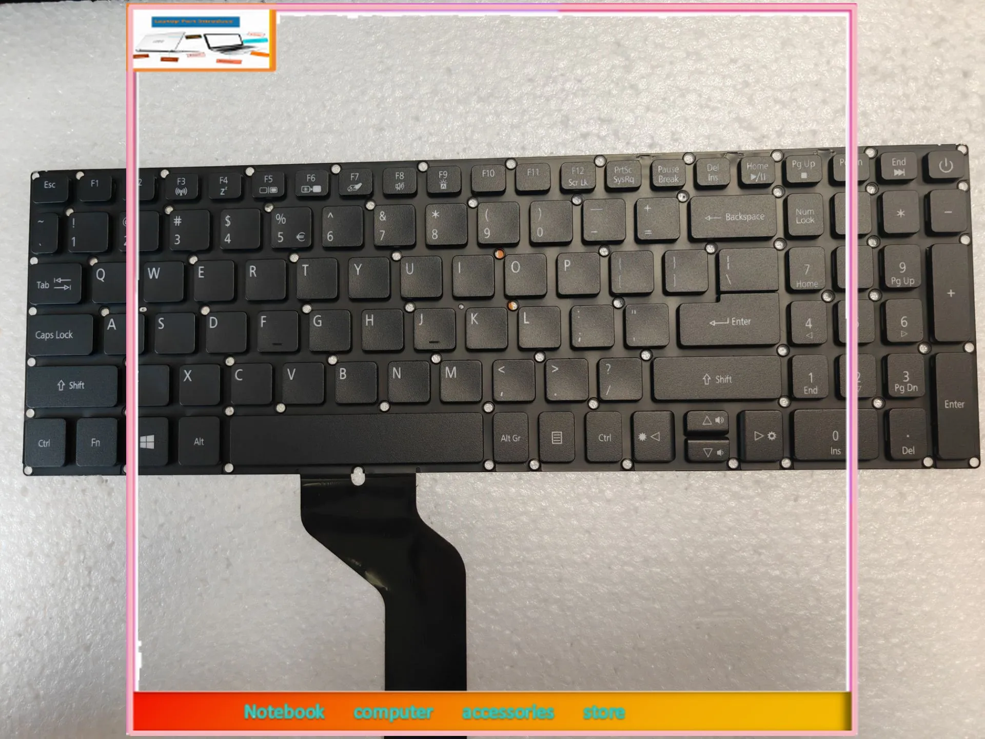 Клавиатура США для Acer Aspire A515-51 A515-51G A515-41G A517-51 V5-591G F5-572 F5-572G V3-574G V3-575 VN7-572 VN7-592G с подсветкой