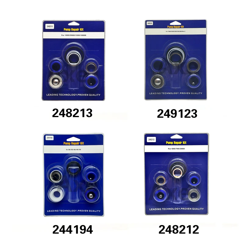 Airless Sprayer Pump Repair Kit 244194/248212/248213/249123 For 390-395-495-595-3400-695-795-3900-7900-200-300-5900-1095/Max V