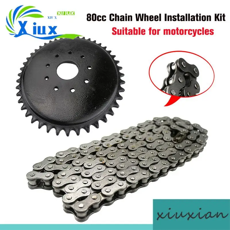 For 49cc 50cc 66cc 80cc 415 Chain Motorised Bicycle Bike New 44T Sprocket & Mount Kit