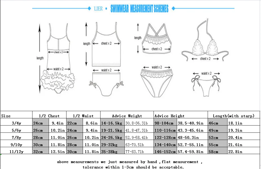 2024  Girls Ruffle Bikini Swimsuit Gradient Leopard Floral Animal Kids Swimwear Children Bikini Rainbo 283 Girls Bathing Suit