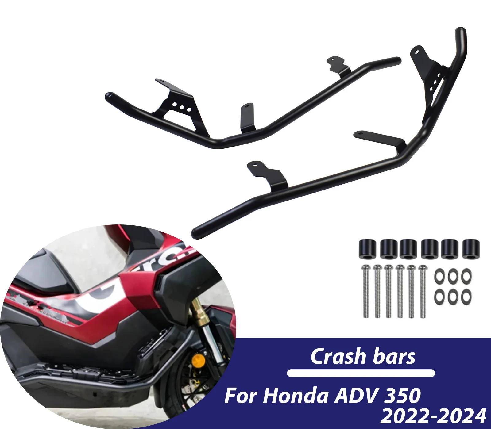 

Для Honda ADV 350 2022 2023 2024 ADV350 защита двигателя рама ползунки бампер защита от падения аксессуары для мотоциклов