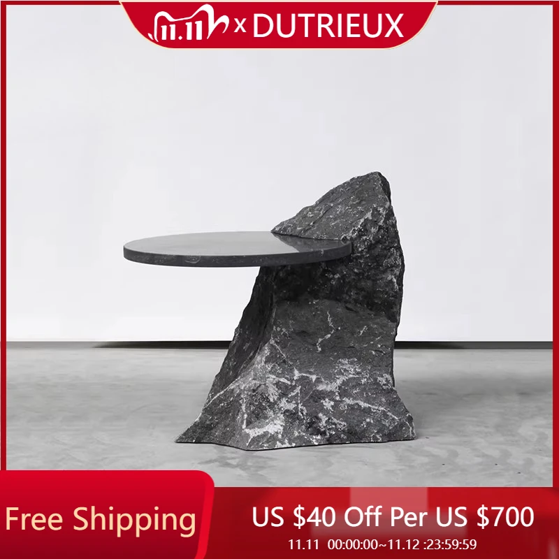 

Designer Minimalist Coffee Table Aesthetic Standing Unique Small Side Table Simple Bedroom Couchtisch Lounge Suite Furniture