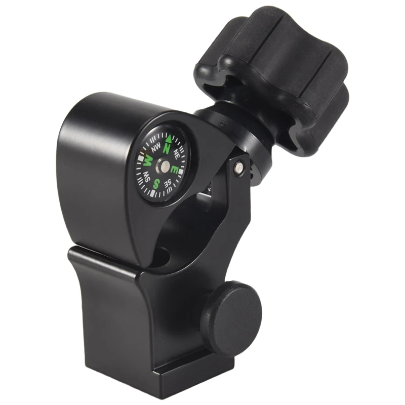 B62B Quick Release GPS Pole Clamp with Compass & Data Collector Cradle, GNSS Pole Mount for Surveying Total Station TSC3