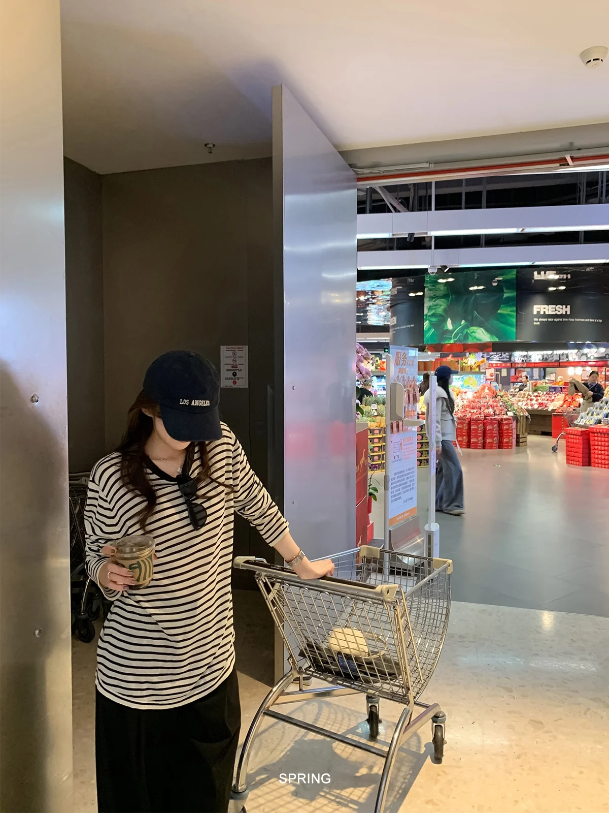 

Hulan 37 1000AM Loose Fit Striped Knitted Long Sleeve T-Shirt Women's Premium Fashion Linen Silk Blend Casual Spring Wear