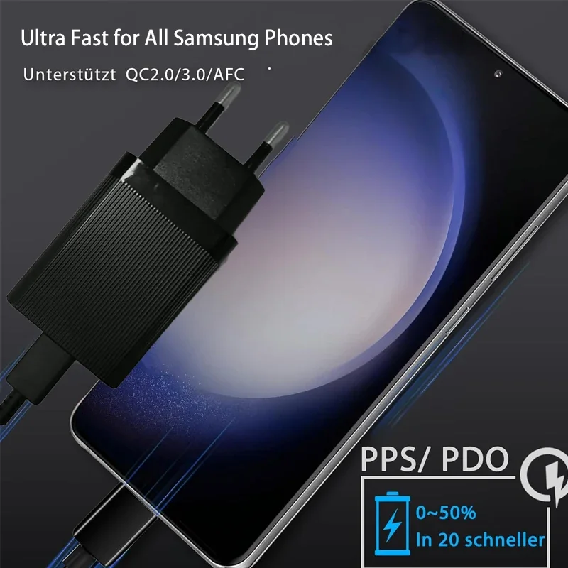 UYUXIO شاحن USB C فائق السرعة PD 4.0 PPS AFC نوع C توربو الجدار مهايئ شاحن لماك بوك آيفون سامسونج شاومي