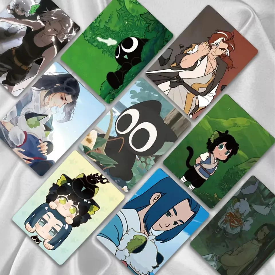 

50 шт., набор лазерных ломо-карт в стиле аниме «Легенда об Hei 2»-Luo Xiaohei, голографическая фотокарта с персонажем, подарок для косплея