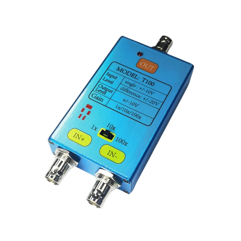 

10M Bandwidth Oscilloscope 1x/10x/100x Differential Probe Gain Split Probe Signal Amplifier For Weak Electrical Signal Measureme