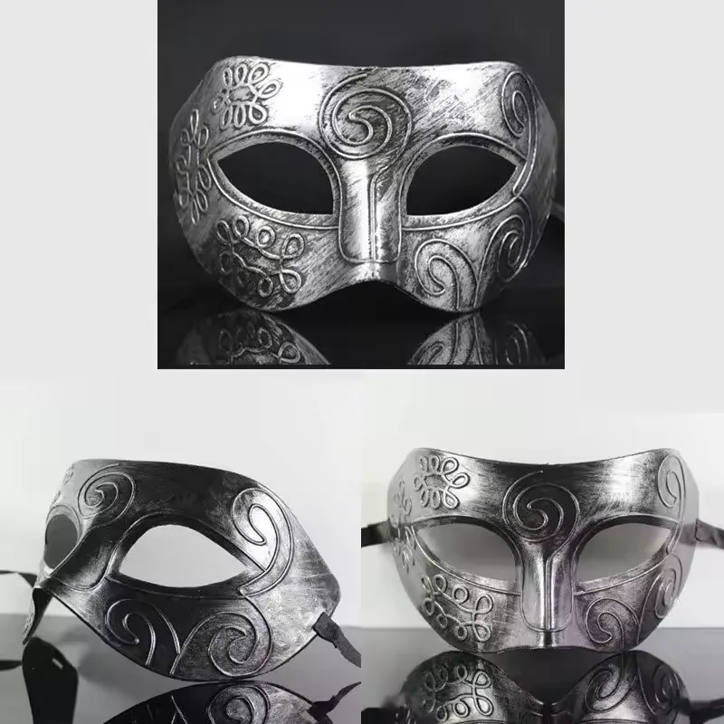 Halloween Mask Hot Sale Party Face Mask Lovely Men Burnished Antique Silver/Gold Venetian Mardi Gras Masquerade Party Ball Mask