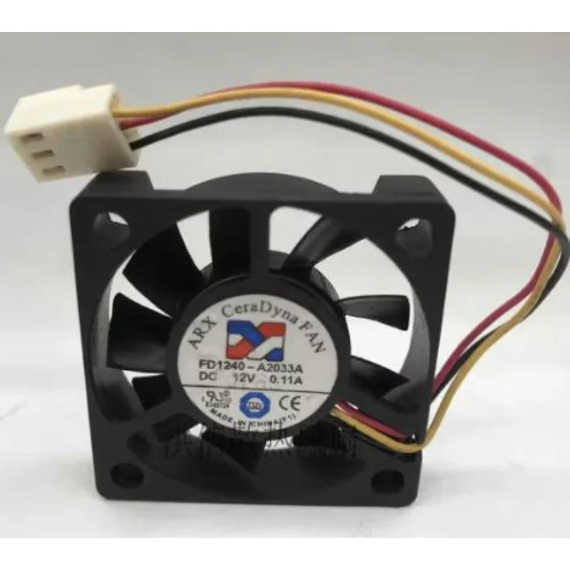 

Original New CPU Fan For ARX FD1240-A2033A DC 12V 0.11A 3-wire Silent Fan