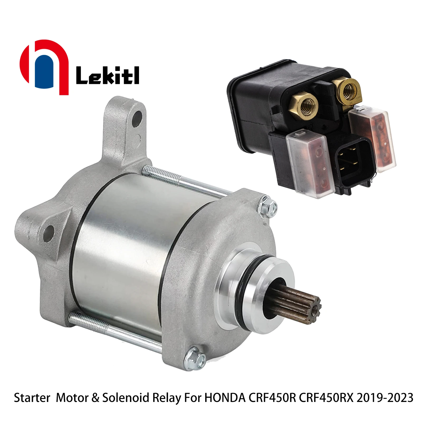 

31200-MKE-A71 35851-MKE-A11 Starter Motor And Solenoid Relay For HONDA Motorcycle CRF450R CRF450RX 2019-2023 Motos Engine Parts
