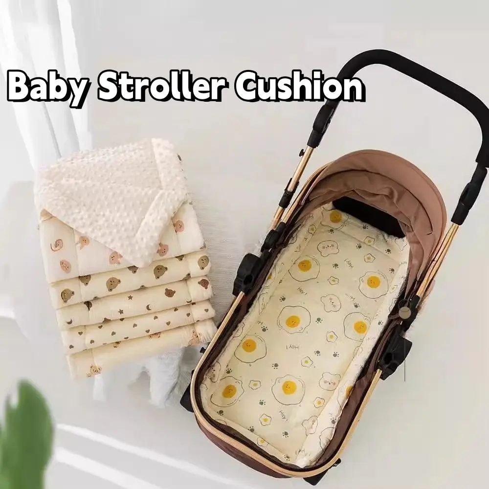 

Washable Cartoon Baby Stroller Cushion Rainbow Rabbit Trolley Mattress Cotton Flower Baby Seat Cushion Toddler