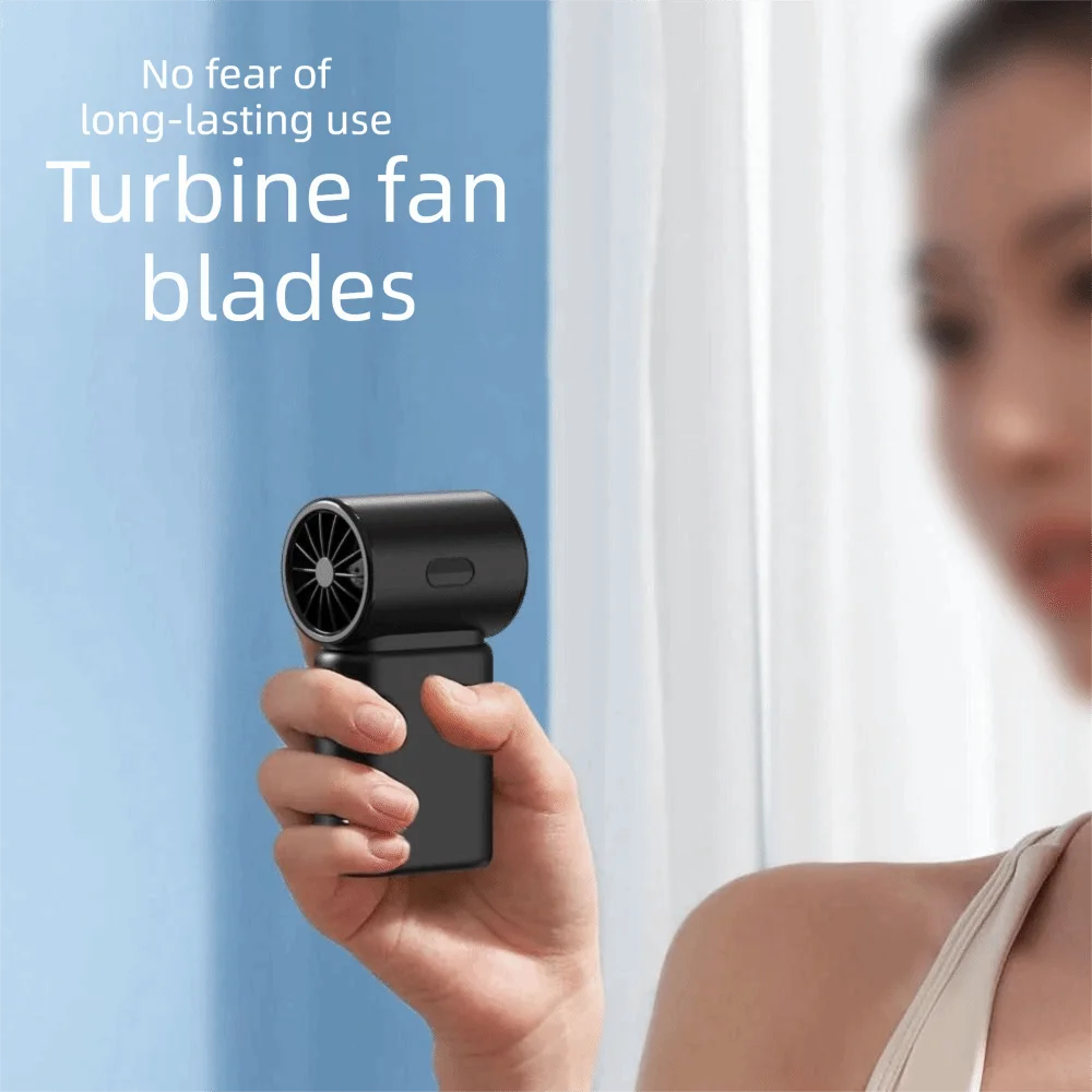 

Violence Digital Display Mini Handheld Fan 100-speed Electric Fan Pocket Fan Small Size Turbo Power Portable Fan Small Size