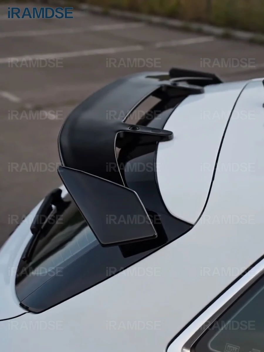 Spoiler Universal Carbon Surface ABS Material Type Generic Car Rear Trunk Spoiler For Audi A3 Hatchback A1 Sportback Q2 Q3 Q5 Q7
