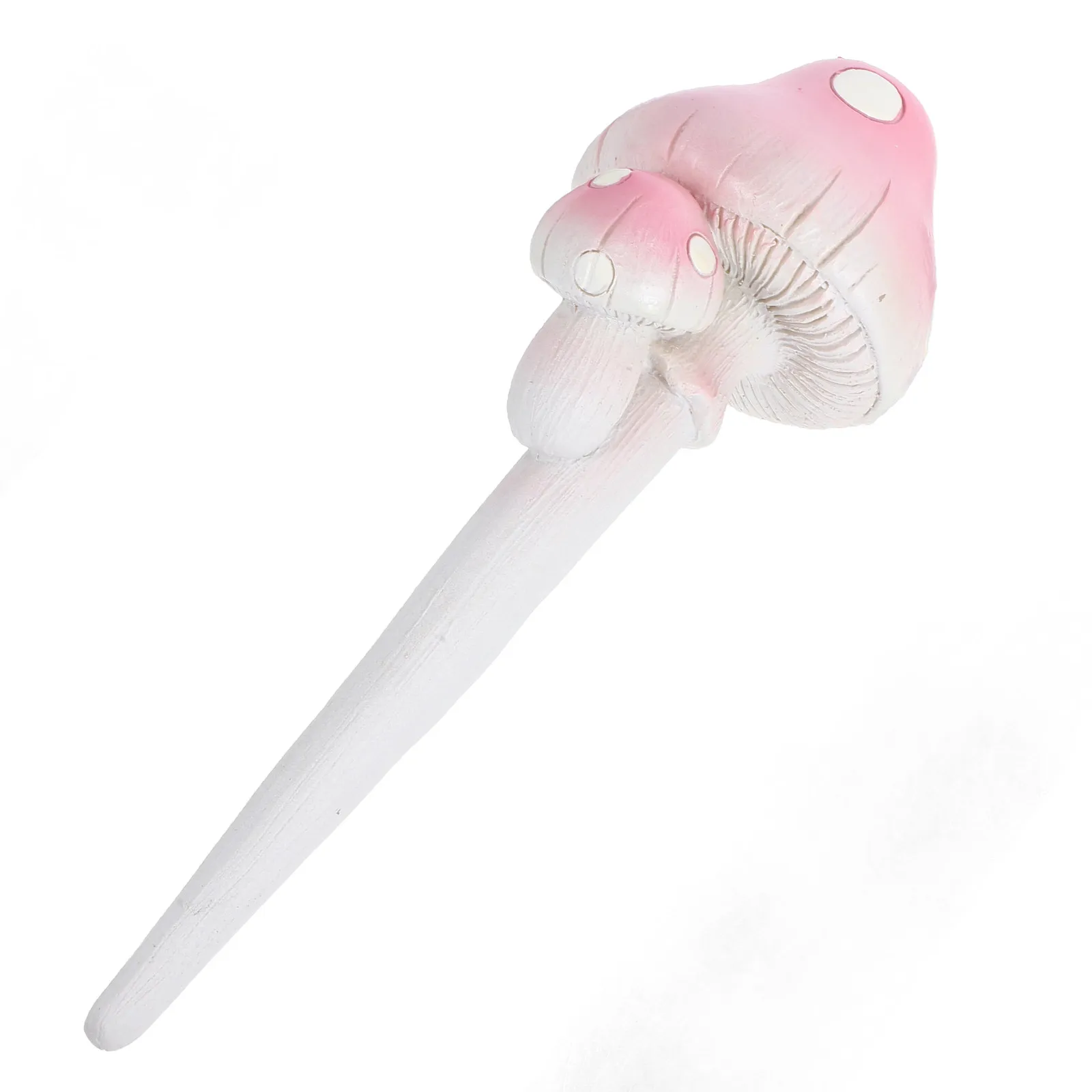 Resin Craft Glowing Mushroom Garden Stake Outdoor Lawn Flower Pot Decor Nightlight Mushroom Ornament Weatherproof Realistic