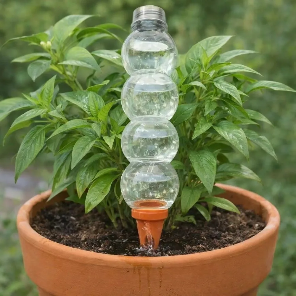 Transparent Automatic Water Device Large Capacity Elongated Gourd Self Watering Device Drip Irrigation Plant Irrigation