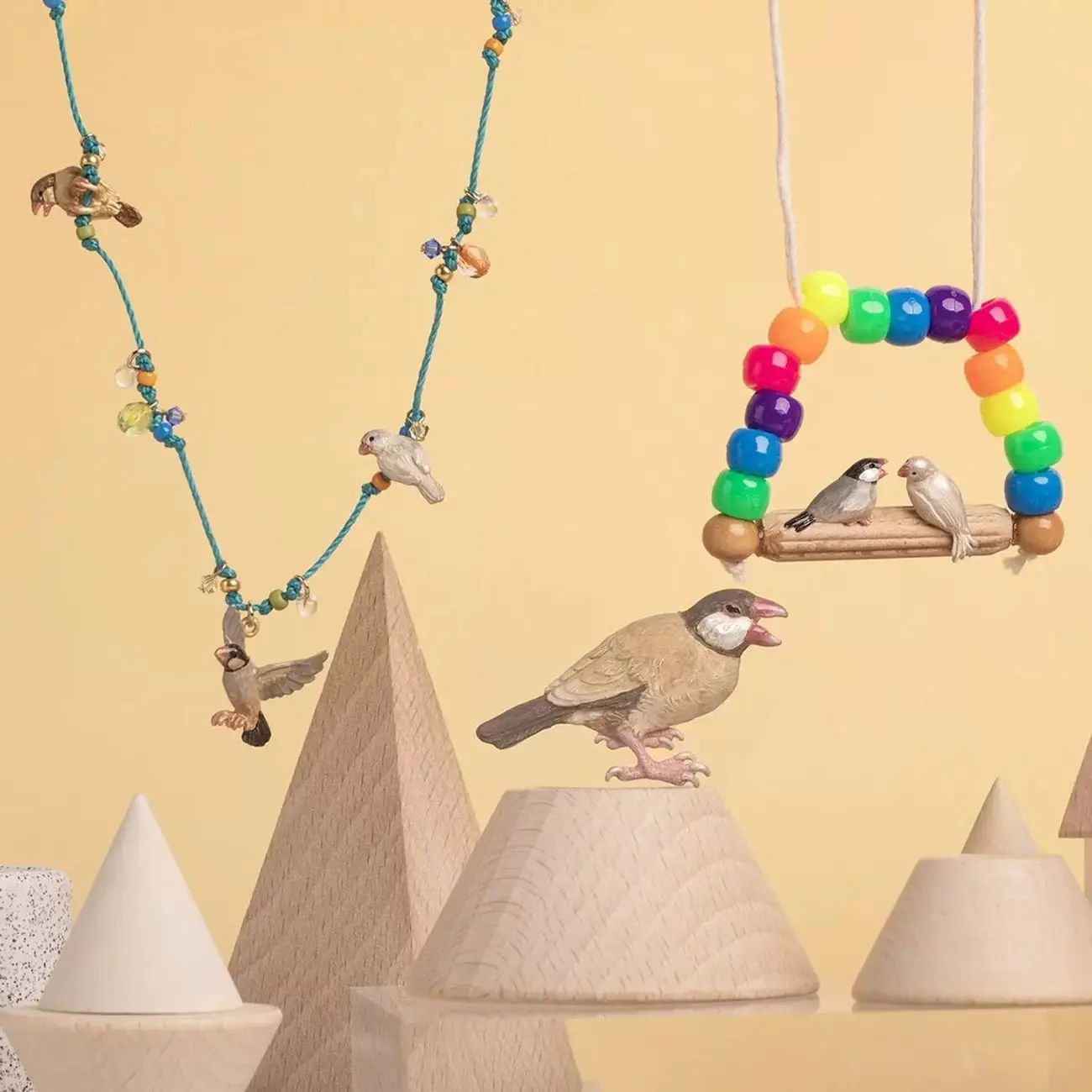 Cute Bird Decorative Ornaments, Healing Home Decoration, Warm Atmosphere, Enhance the Beauty of the Space