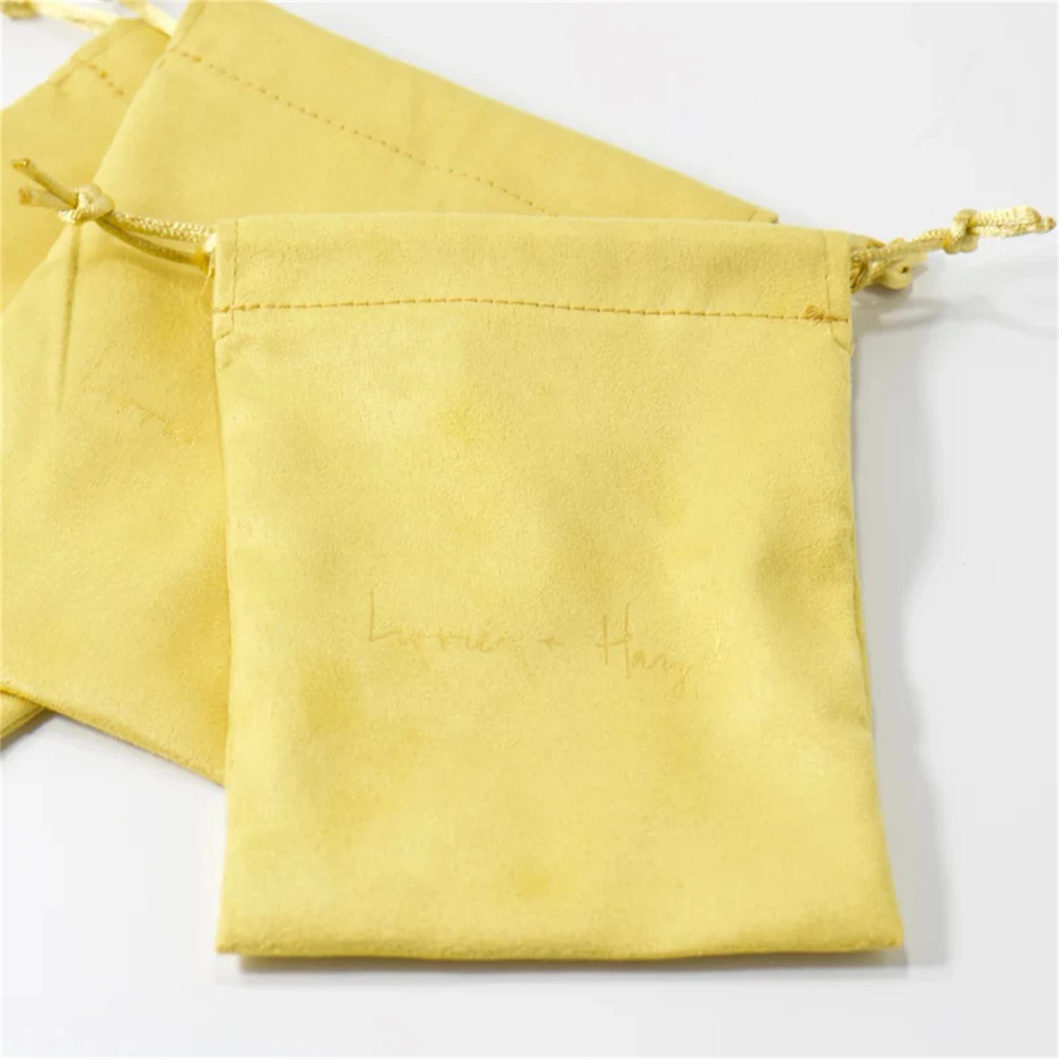 

50pcs custom jewelry packaging pouch Cotton canvas bags personalized logo with ribbon bag chic small pouch jewellery packaging